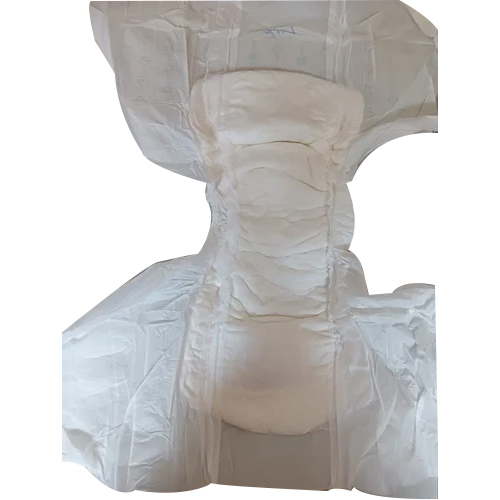 White Cotton Adult Diaper - Non Woven Fabric XL/XXL Size White Color | High Absorption Leak Guard Disposable Design