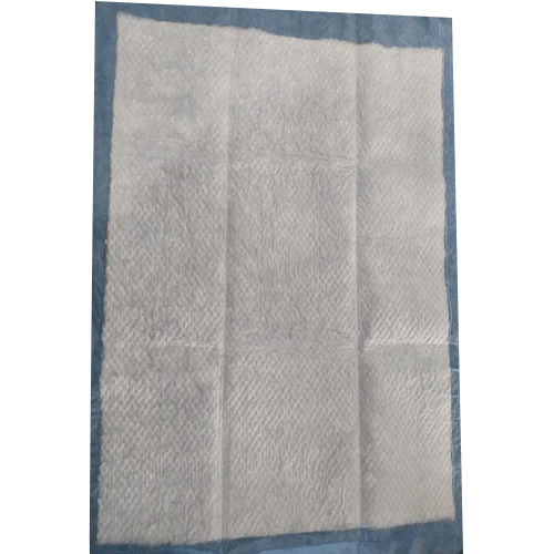 White Disposable Under Pad - 100% Untreated Virgin Fluff Pulp, White, Leak Guard | High Absorption, Soft Cotton Top Surface, Tear & Slip Resistant