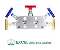 5 Way Manifold Valve - Stainless Steel, Compact Design | Manual Control, Block Type Manifold For Isolation & Calibration, 6000 Psi