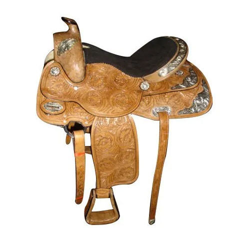 Leather Brown Western Saddle Application: Horse Riding