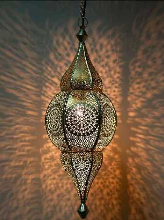 Moraccan Style Hanging Lantern Light Source: Energy Saving