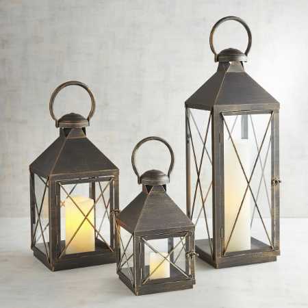 Silver Decorative Candle Lantern