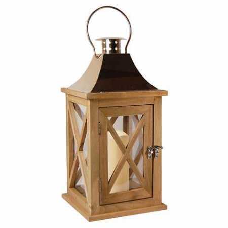 Brown Wooden Lantern