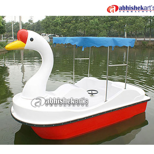 FRP Swan Boat With Shade