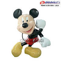 Frp Mickey Mouse Statue - Color: White-black-red-yellow-beige