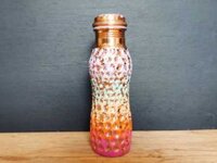 Multicolor Copper Hammered Bottle