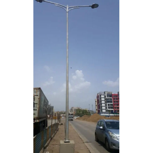 Silver Galvanized Octagonal Pole