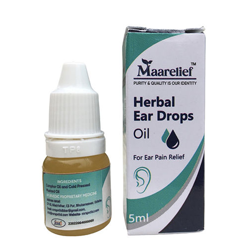 Herbal Ear Drops 5 Ml Ingredients: Herbs