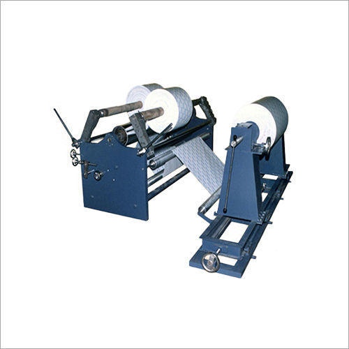 Heavy Duty Drum Rewinding Machine - Color: Blue