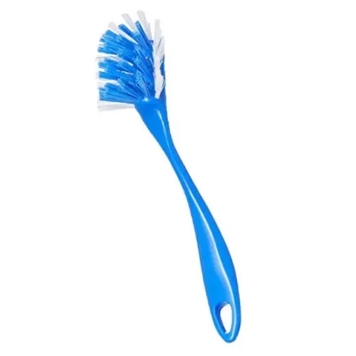 15 Inch Kitchen Sink Brushes - Plastic Material , High Efficiency Design with Comfortable Handle, Available in Blue and White Colors