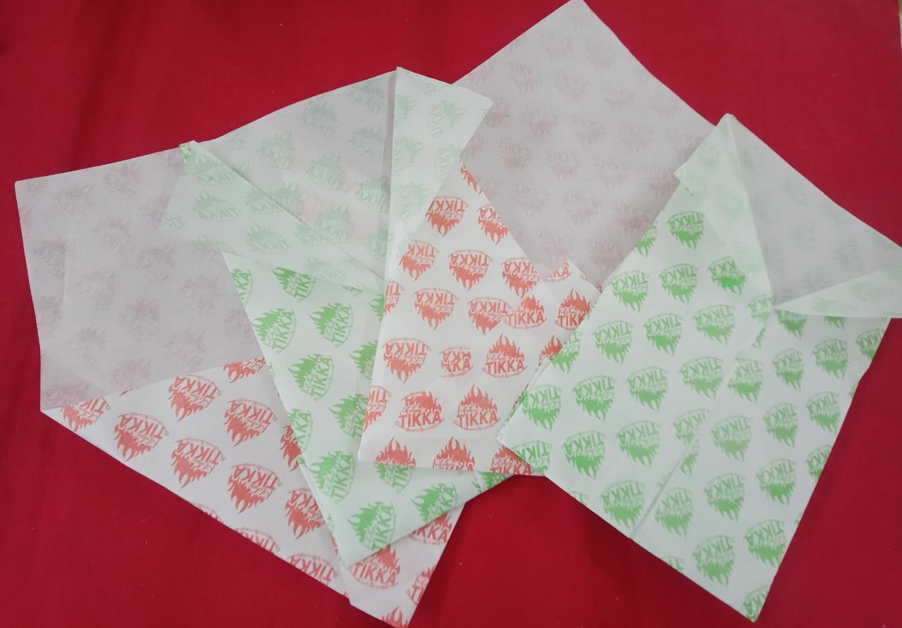 printed common red butter paper