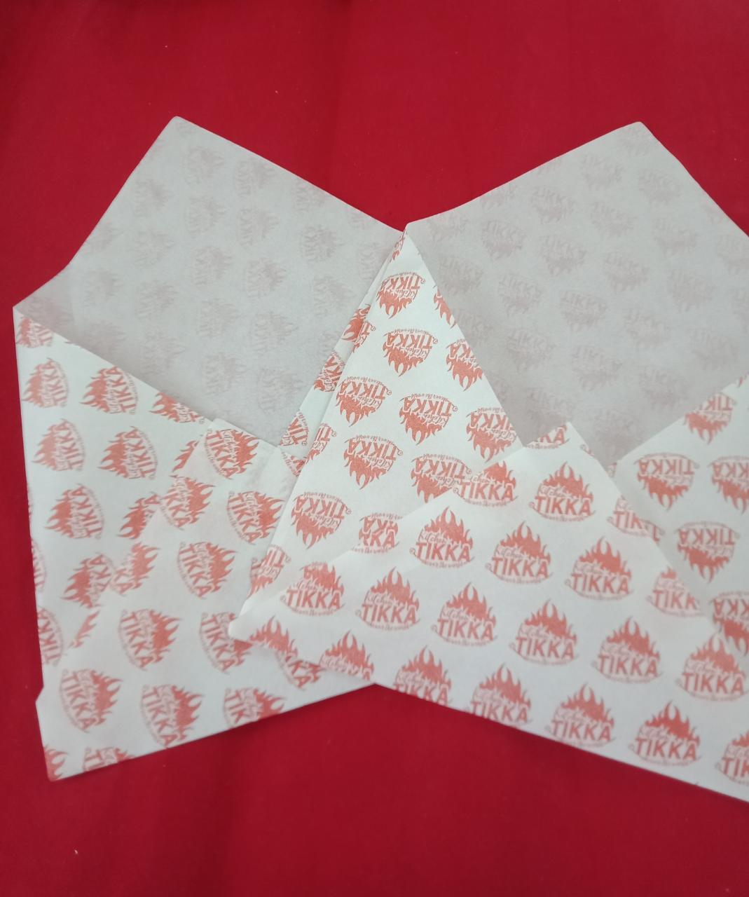 printed common red butter paper