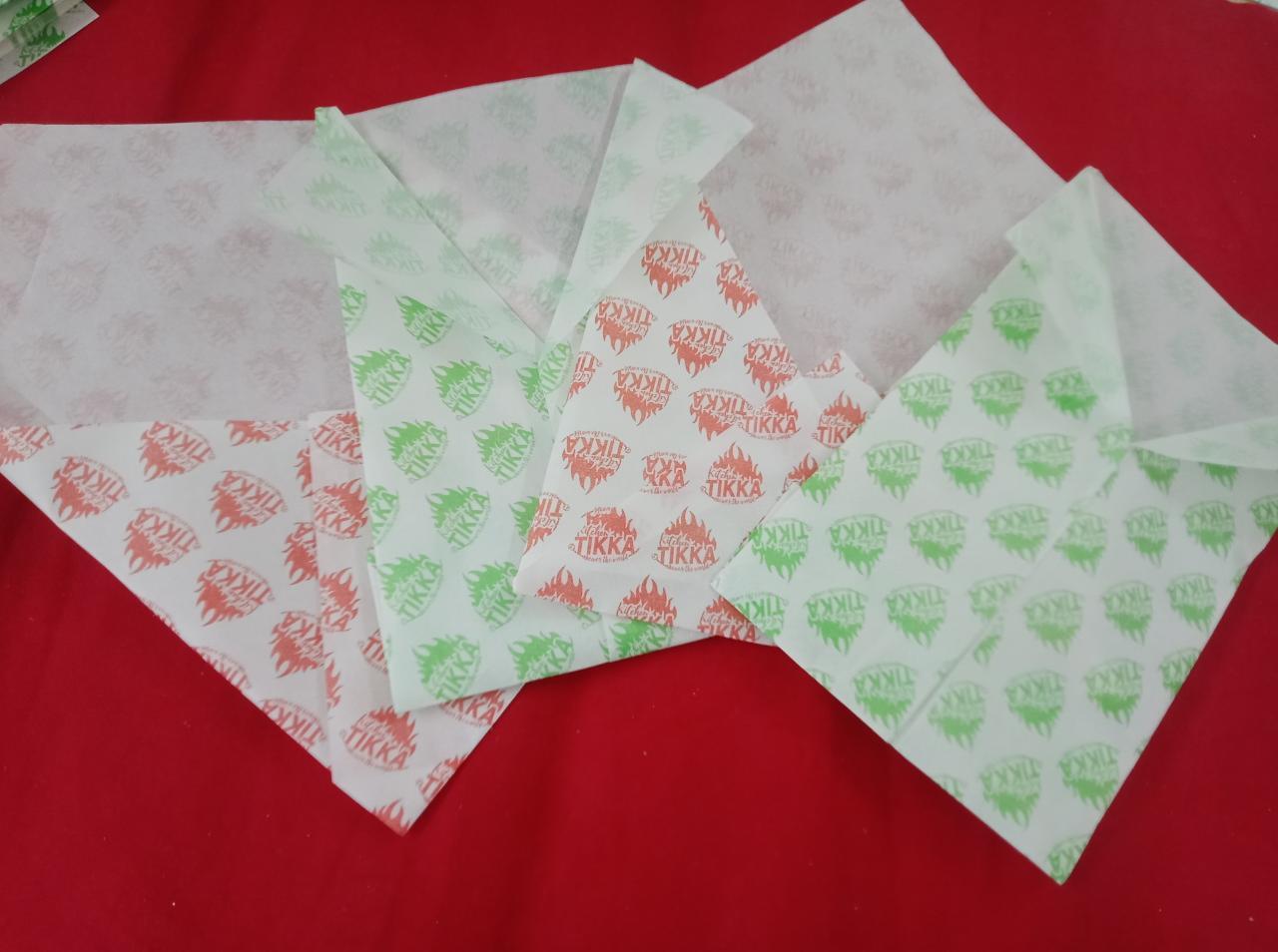 printed common red butter paper