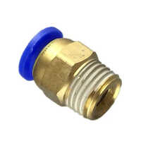 Hydraulic Connector - Brass Material, Golden Color | High Pressure Rated For Oil, Gas, And Industrial Machinery Applications