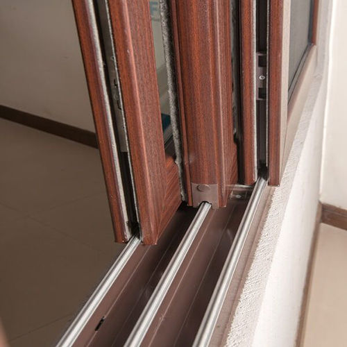 Aluminum Color Laminate UPVC Slide Window