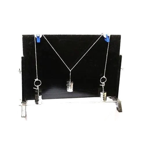 Black 50X60 Cm Wall Type Parallelogram Law Apparatus