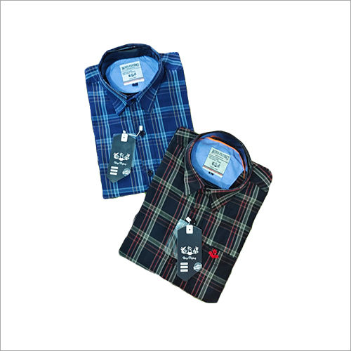 Blue And Black Check Shirts