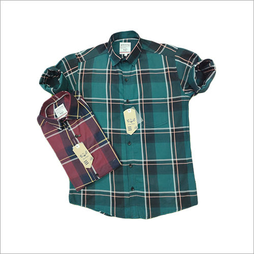 Green And Red Check Shirts