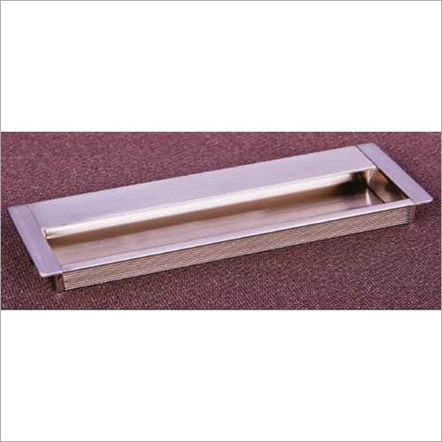 Silver Aluminium Concealed Rectangular Handle