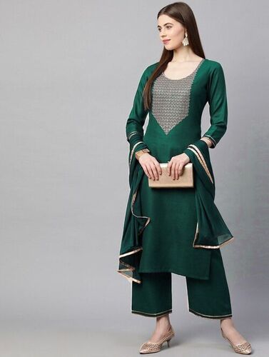 Nency Green Kurti Plazzo