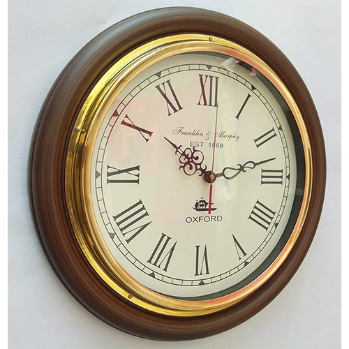 Brown Nautical Wall Clock