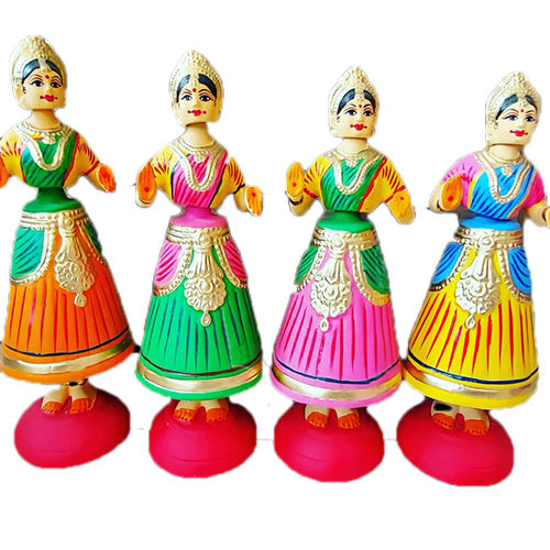 Multicolour Handicraft Kondapalli Dancing Doll