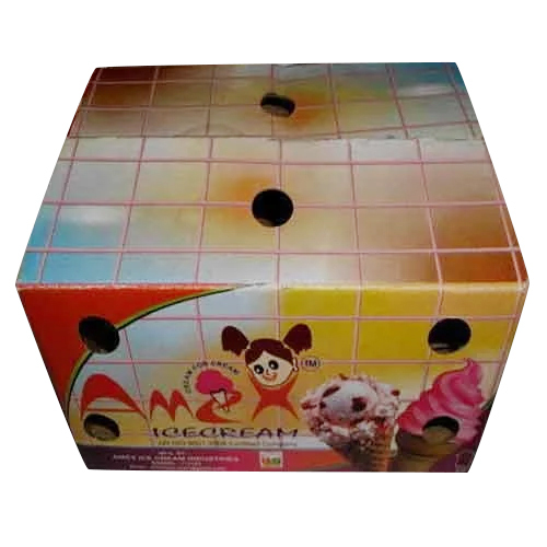 High Quality Ice Cream Packaging Box - Paper Material Various Sizes Available | Insulated Customizable Design Eye-Catching Presentation