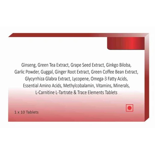 9g Tablet Ginseng - Green Tea Extract - Vitamin and Minerals Tablet