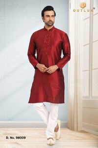 Mens Embroidery Work Kurtas And Pajamas...