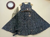 Kids Sequance Embroidery Lehenga Choli...
