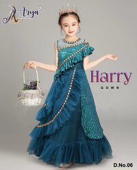 Baby Gown Georgette Sequence Work Gowns...
