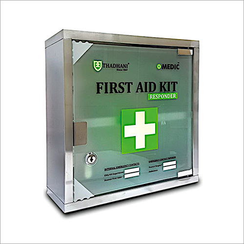 Medic Responder First Aid Kit - Stainless Steel , Silver Color, Reusable Design, Non-disposable Quality