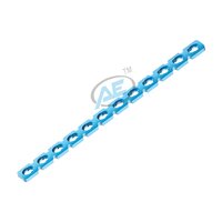 Reconstruction Safety Lock Plate - Titanium & Steel, Straight Design, Available In Blue, Pink, Golden Colors