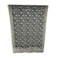 Party Wear Lakhnavi Net Dupatta - Embroidered Net Fabric, Customized Size, Gray Color | Quick Dry, Bead Decoration, All-Season Wear