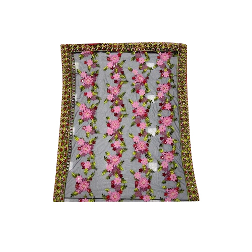 Heavy Embroidery Net Dupatta