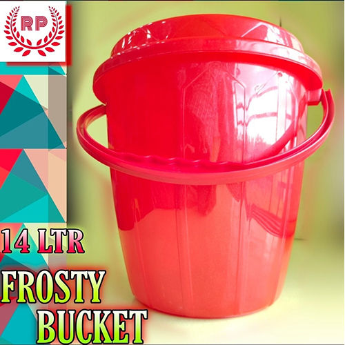 Glossy 14 Ltr Frosty Plastic Bucket