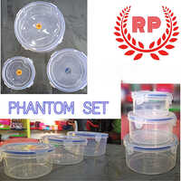Phantom Plastic Tiffin Set - Rigid Plastic Material , Lightweight Design With Customized Sizes And Flawless Finish