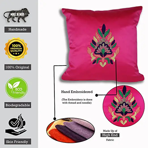 Hand Embroidery Cushion Cover