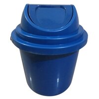 10 Litre Plastic Swing Dustbin - Plastic, 10 Litre, Blue | Swing Lid For Easy Access, Lightweight Design, Indoor/outdoor Use