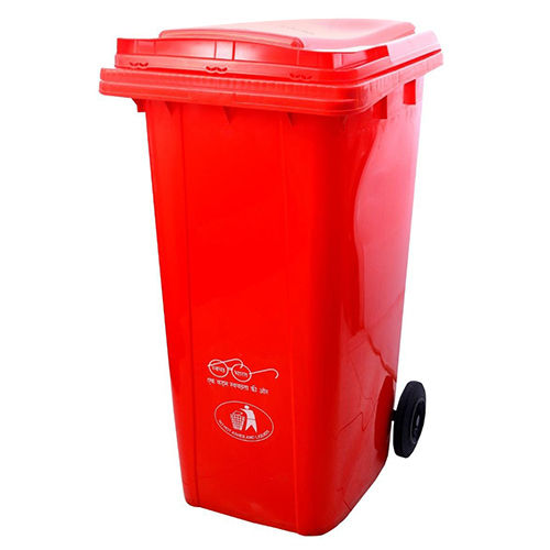 Two Wheeled Plastic Waste Bin