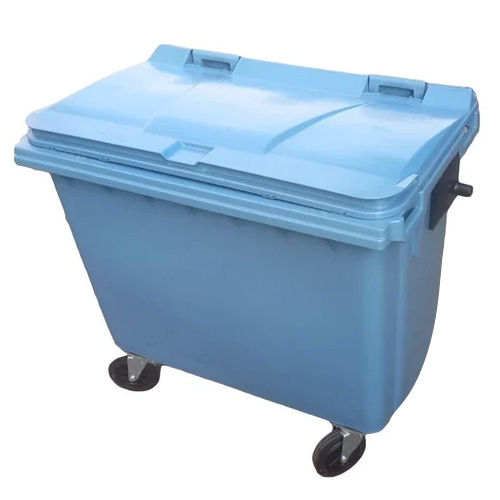 Blue Hdpe Wheel Garbage Dustbin