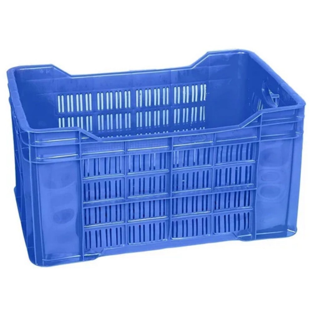 Heavy Duty Plastic Crate - Color: Blue