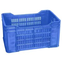 Heavy Duty Plastic Crate - Color: Blue