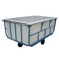 Grey-blue Textile Processing Trolley