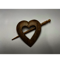 Heart Shape Shawl Pin