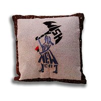 Hand Printed 3D Design Cushion Cover