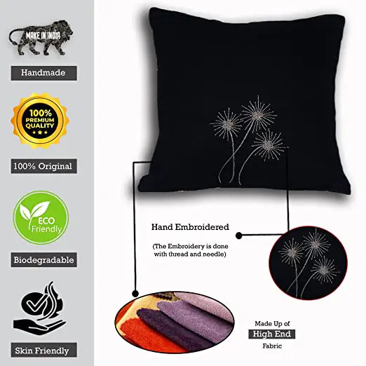 Hand Embroidery Pillow Cushion Cover