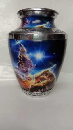 Multicolor Aluminium Cremation Urn