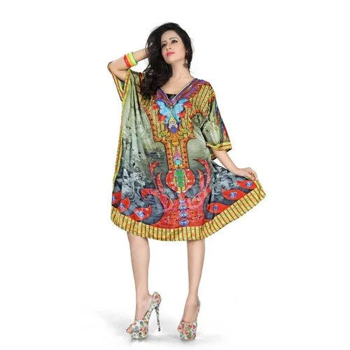 Digital Short Printed Kaftan - Age Group: Adults