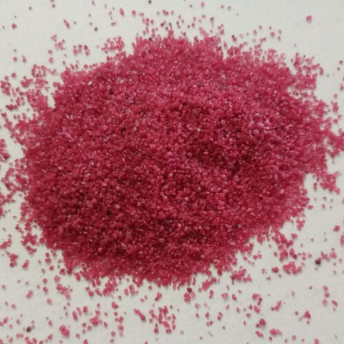 Waterproof color coated red crushed marble chips